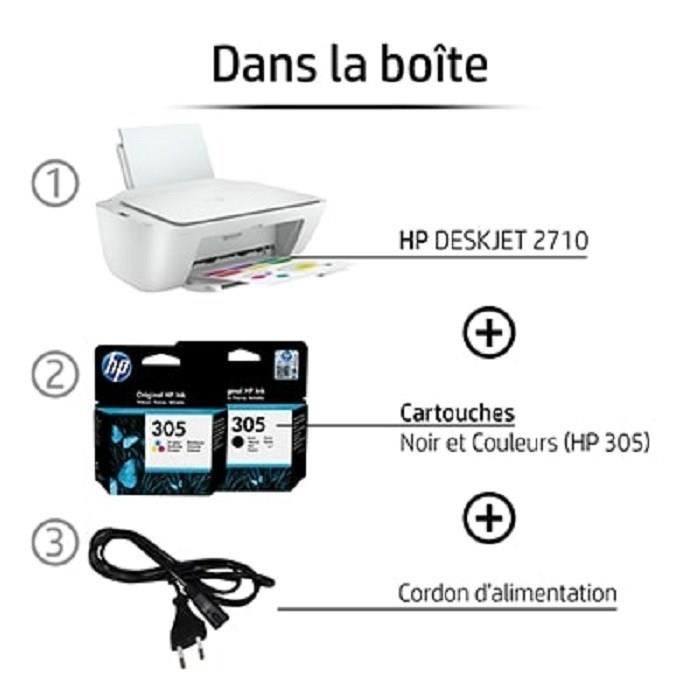 IMPRIMANTE Hp jet Printer 2710 / 2720 - Wifi - Impression - Photocopie - Scanner - Blanc IMPRIMANTE Hp jet Printer 2710 / 2720 - Wifi - Impression - Photocopie - Scanner - Blanc
